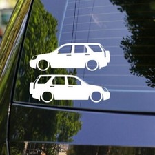 2x Lowered Car Stickers - for