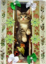 Tabby Cat Kitten  - Hand