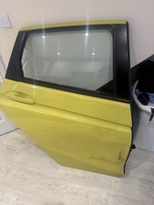 Honda JAZZ 2017 Right Rear Door Complete with Glass Yellow Colour. Used Damaged.