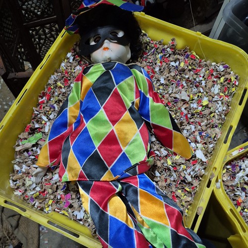 1980s vintage porcelain clown - vintage,