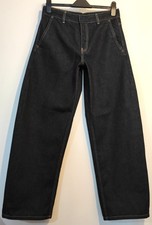 Zara Dark Blue Denim Barrel Leg Jeans Size 8 36 May Fit Size 10