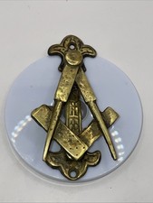 Antique Brass Masonic Door