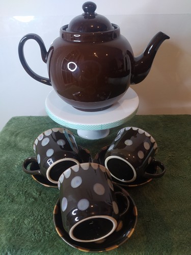 Vintage brown ceramic - vintage, teapot