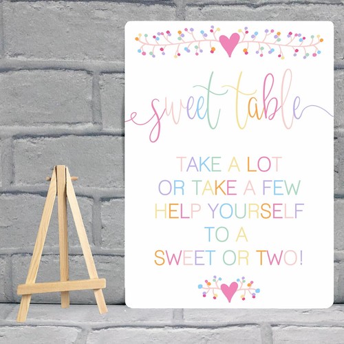 Sweet table candy - table, metal