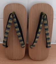 Traditional Vintage Japanese Wooden Clogs Shoes