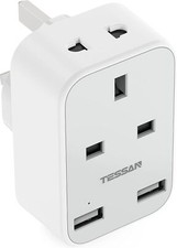 Shaver plug adaptor - uk, with