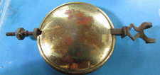 clock pendant pendulum weight - VINTAGE HAS A UNUSUAL HANGING CLASP- USED