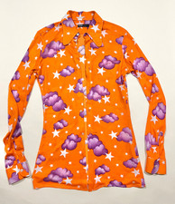 Vintage Men's 1970s GLAM ROCK Stars Clouds Sky Scene Jersey Shirt / Psychedelic