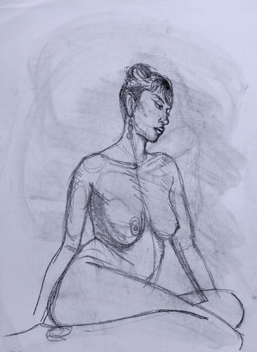 Female nude art - nude,