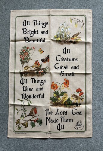 Vintage irish tea towel all - vintage,