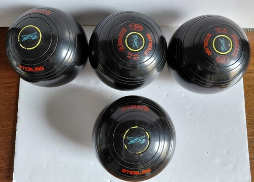 Almark sterling lawn bowls - sterling, x4