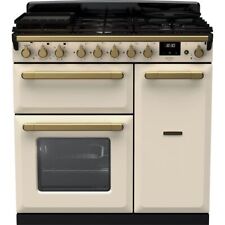 Rangemaster ESDL90DFPPCR/AB1 Estel Deluxe 90cm Dual Fuel Range Cooker 5 Burners