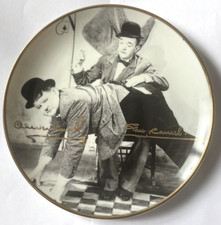 Danbury Mint Timeless Magic of Laurel & Hardy Collector Plate STITCHED UP