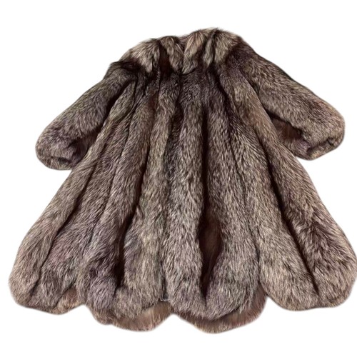 Silver fox real - fox, coat