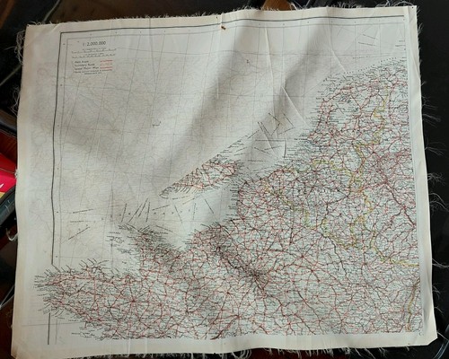 Original wwii raf silk escape - wwii,