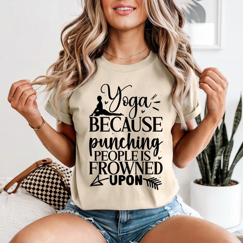 Funny yoga womens shirt - funny,