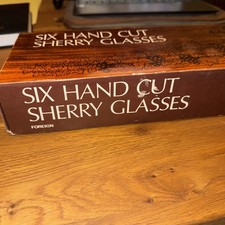 Sherry glasses set 6 - sherry, of