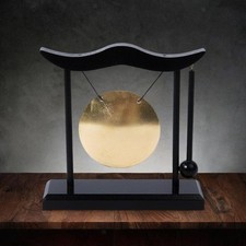Desktop Gong Tabletop Black