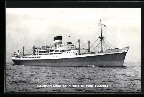 Postcard passenger ship - postcard,