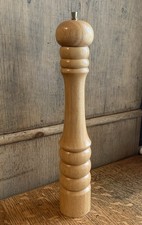 T&G WOODWARE LTD Vintage Extra Large Wooden Salt Mill/Grinder 16” Tall 