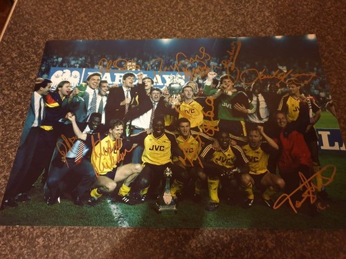 Arsenal 1989 anfield photo - arsenal,