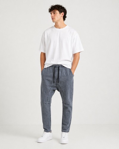 Cotton men washed gray - cotton,
