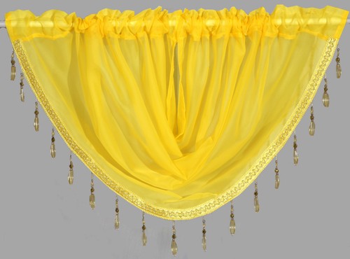 Voile swags crystal beaded - swags,