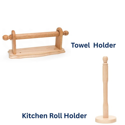 Kitchen towel holder wooden - kitchen,