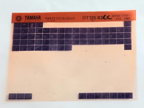 Yamaha enduro dt125 10v - yamaha, 82