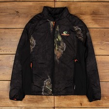 Vintage Mossy Oak Outdoor Jacket M Realtree Camouflage Black