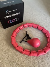 Weighted Hula Hoop with gravity slide by Cotton Yangda in pink