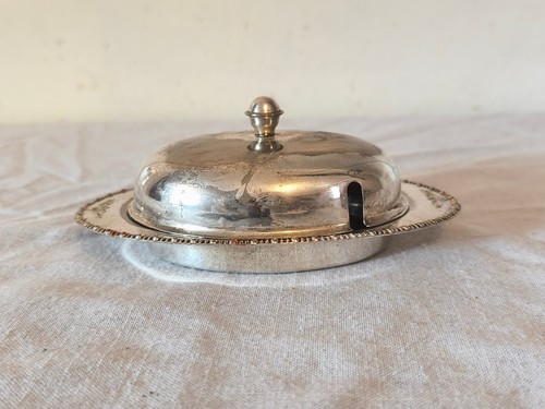 Vintage silver plated - silver, butter