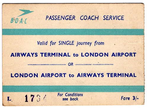 Bus ticket british - british, overseas