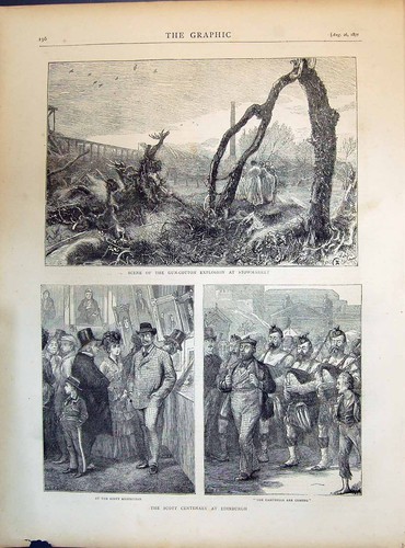 Old 1871 gun cotton - cotton, explosion