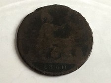Victoria One Penny Coin 1860