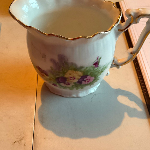 Porcelain creamer jug white - porcelain,