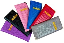 Acclaim Rigid Bowling Bowls Scorecard Holder Padded Synthetic Animal Leather