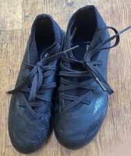 Adidas Size 13K Predator Football Boots Astro Turf Black