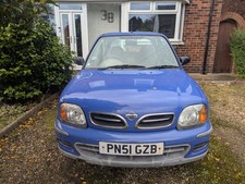 Nissan Micra Vibe Petrol 1.0l Manual 3 door No MOT 2001 - 1 owner 30,000 miles -
