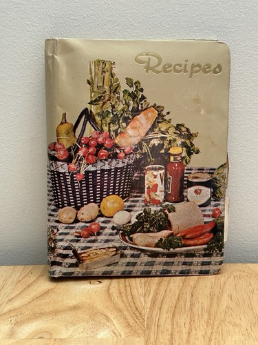 Vtg recipe book blank - recipe,