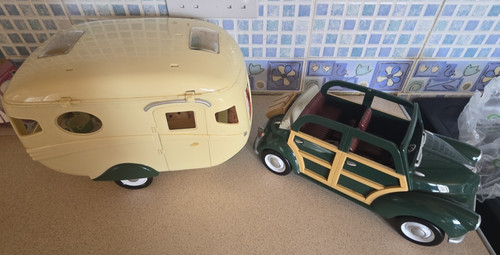 Sylvanian families caravan and - families,