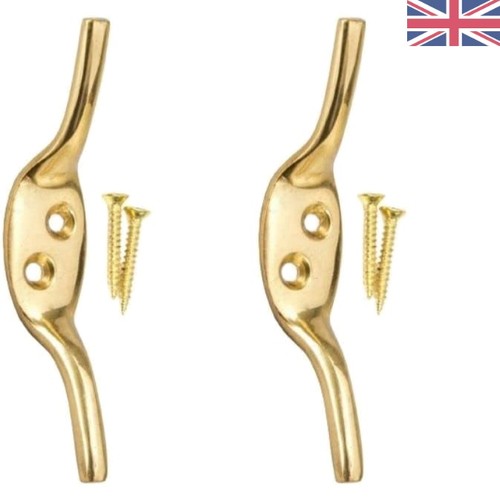 Versatile brass cleat hooks - hooks,