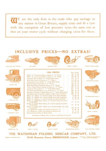 1925 watsdonian sidecar range - 1925,