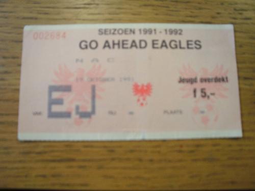 1991 ticket go ahead - 19/10/1991,