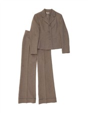 ETAM Womens 3 Button 2 Piece Suit UK 8 Medium W28 L30 Grey Polyester DV47