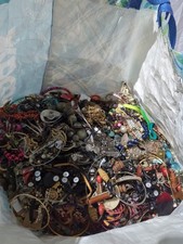 Scrap Costume Jewellery HUGE joblot 17kg Spares Repairs Vintage & Modern