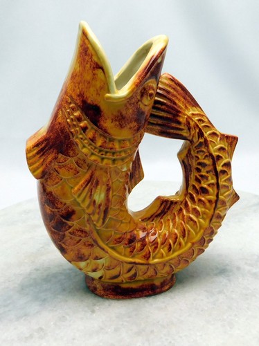 Gurgle jug pitcher orange - jug,