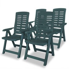 Reclining Garden Chairs 4 pcs