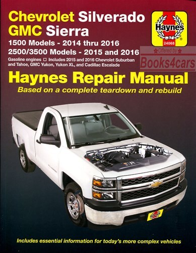 Gmc sierra yukon shop manual - sierra,