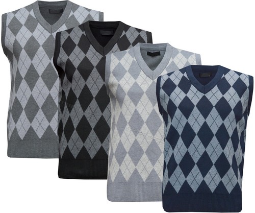 Mens argyle neck sleeveless - mens,